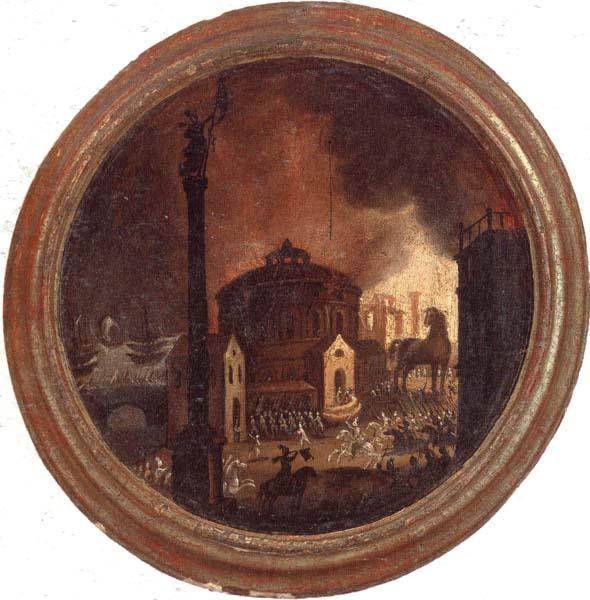 unknow artist The Destruction of troy oil painting image